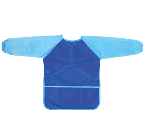 Long Sleeve Waterproof Smock- Blue (Medium)