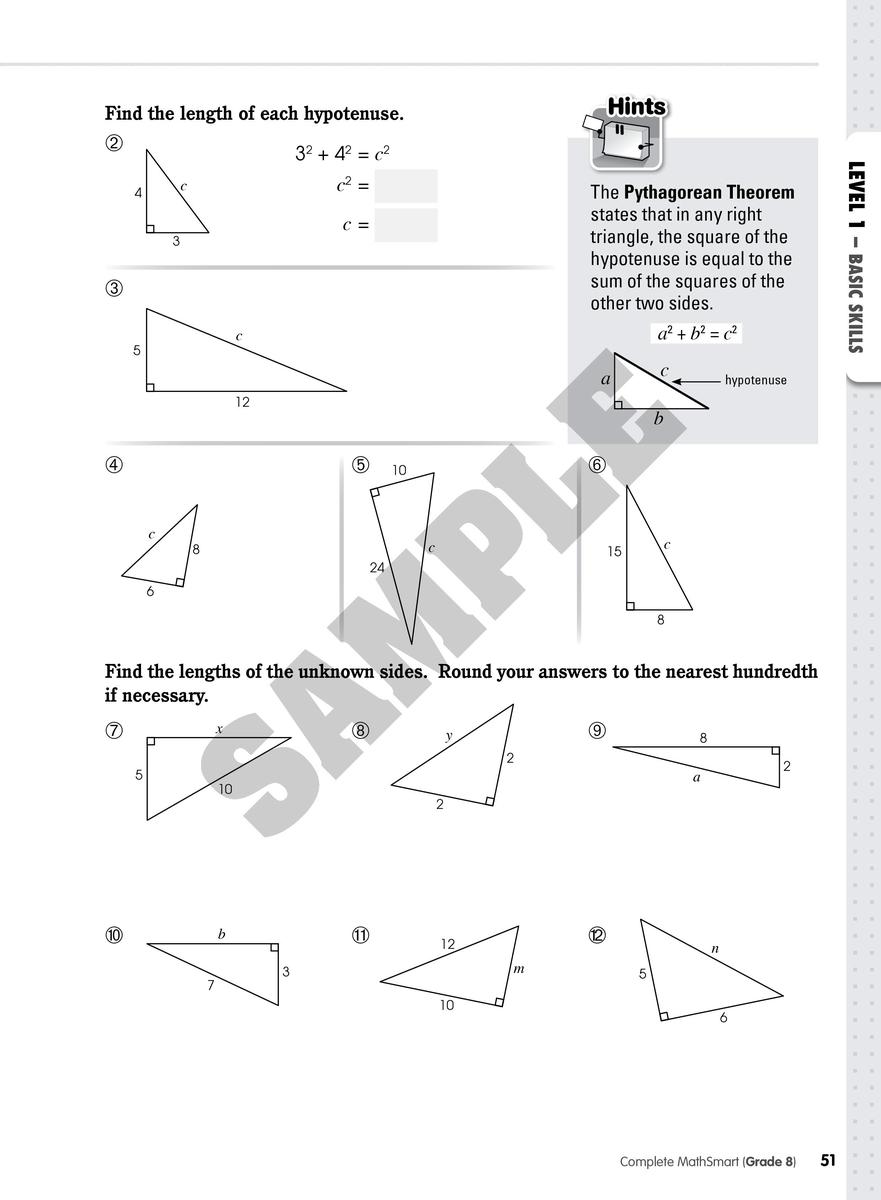 Complete MathSmart: Grade 8 (Extensive Edition)