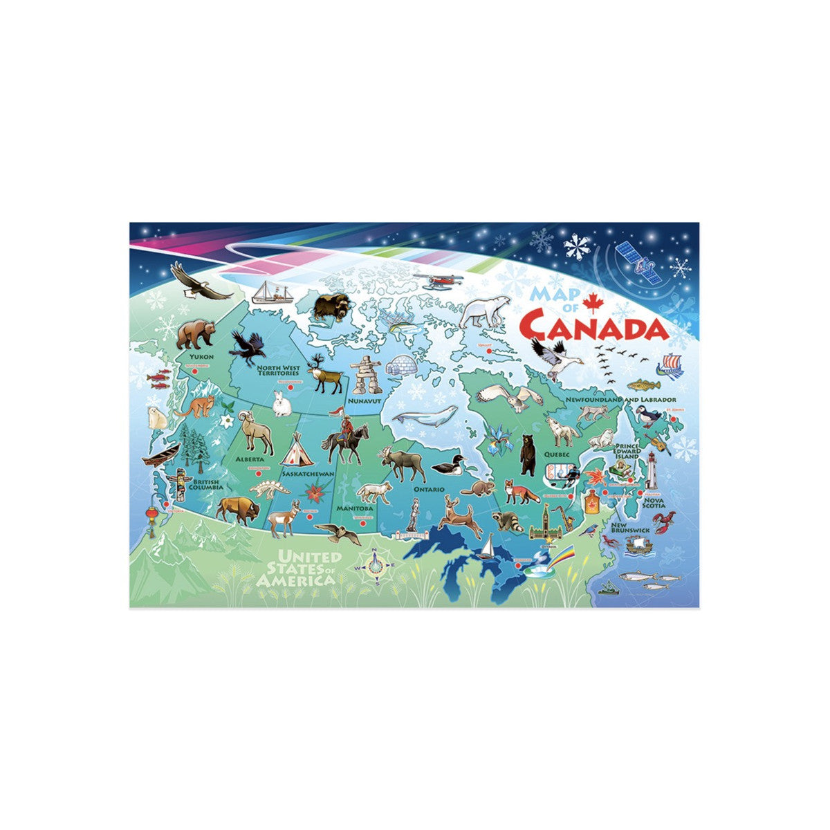 Map of Canada Floor Puzzle