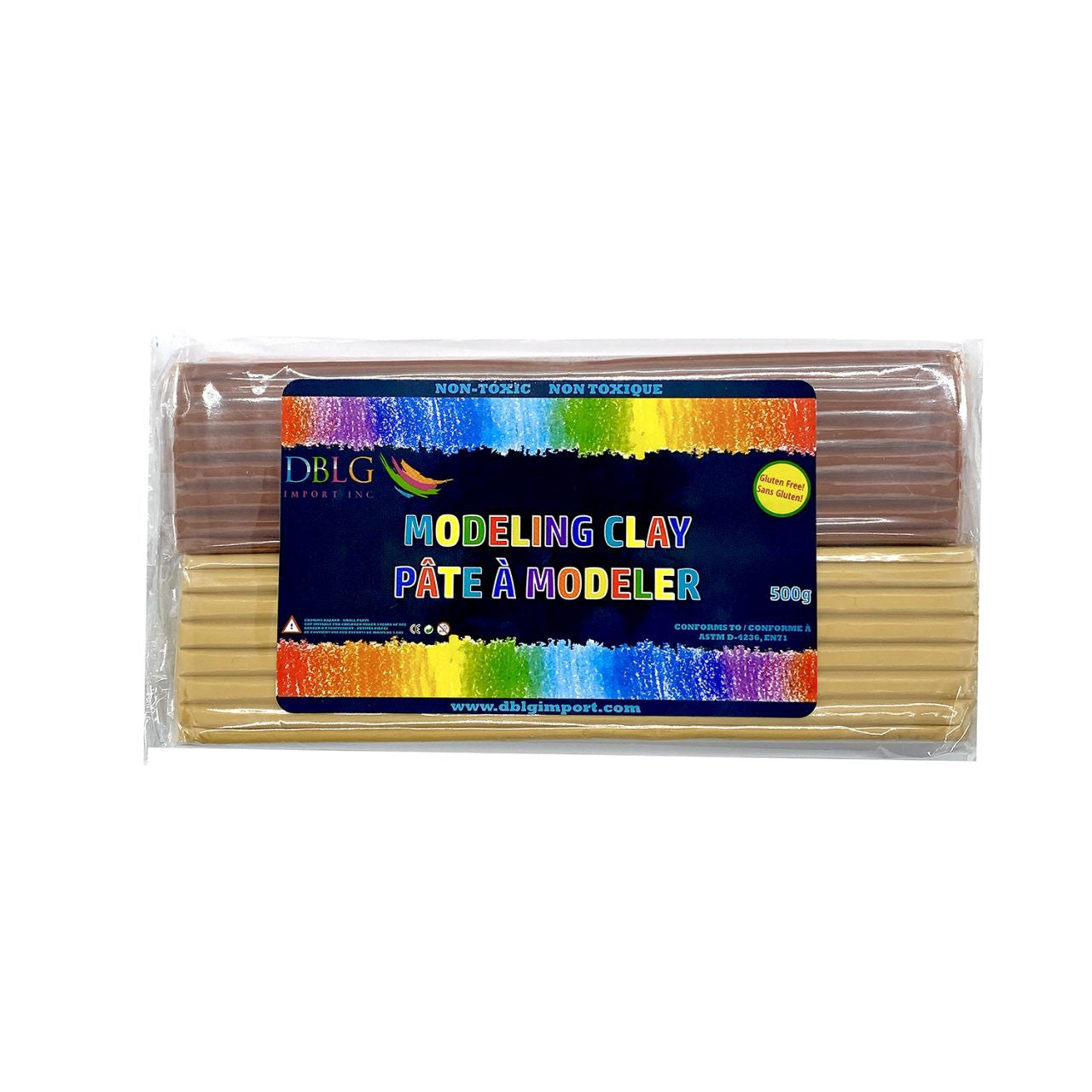 Modeling Clay – 4 Multicultural Colours (500gms Total)