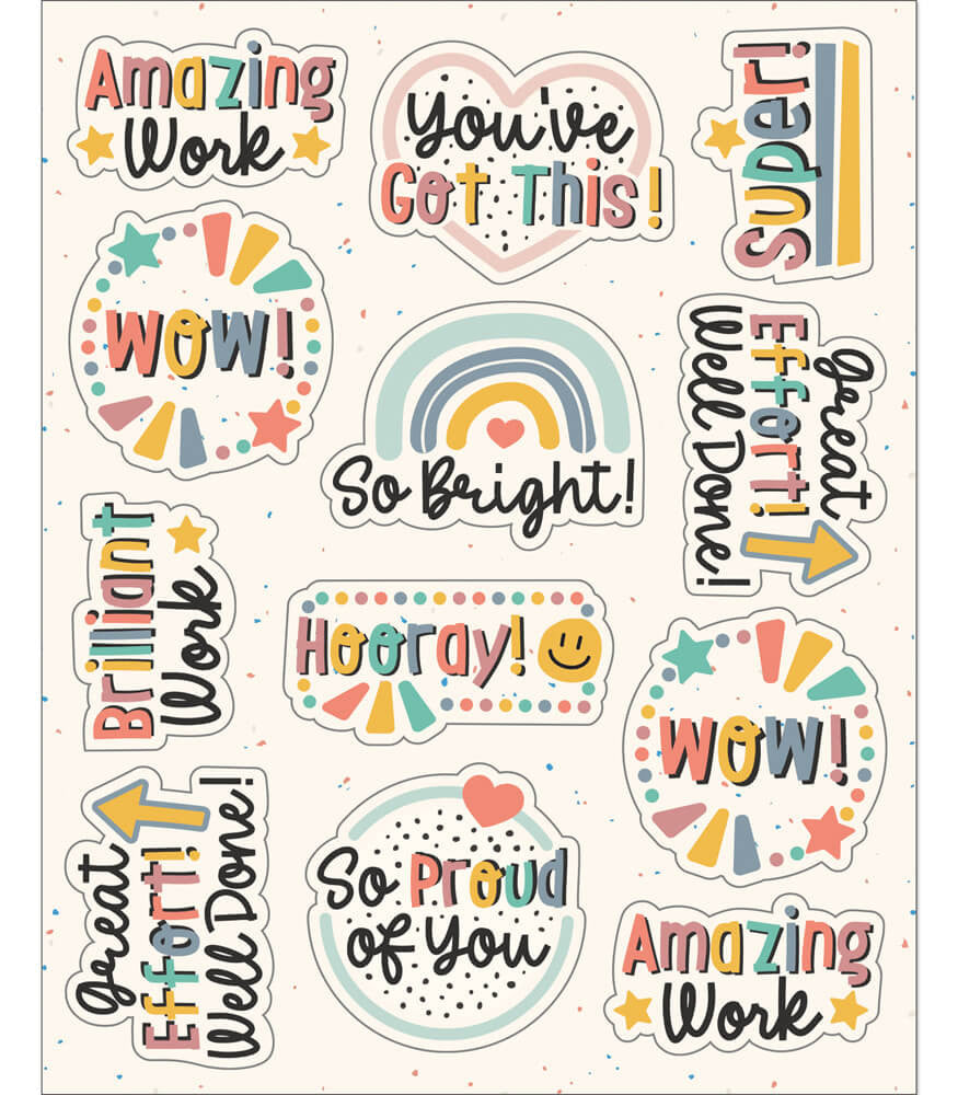 Motivational Shape Stickers