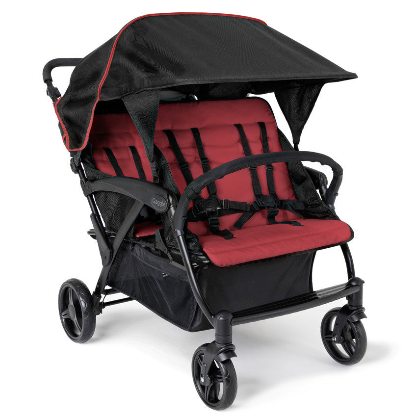 Odyssey Quad 4-Passenger Stroller (Red/Black)