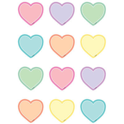 Pastel Pop Hearts Mini Accents (36 Pcs)