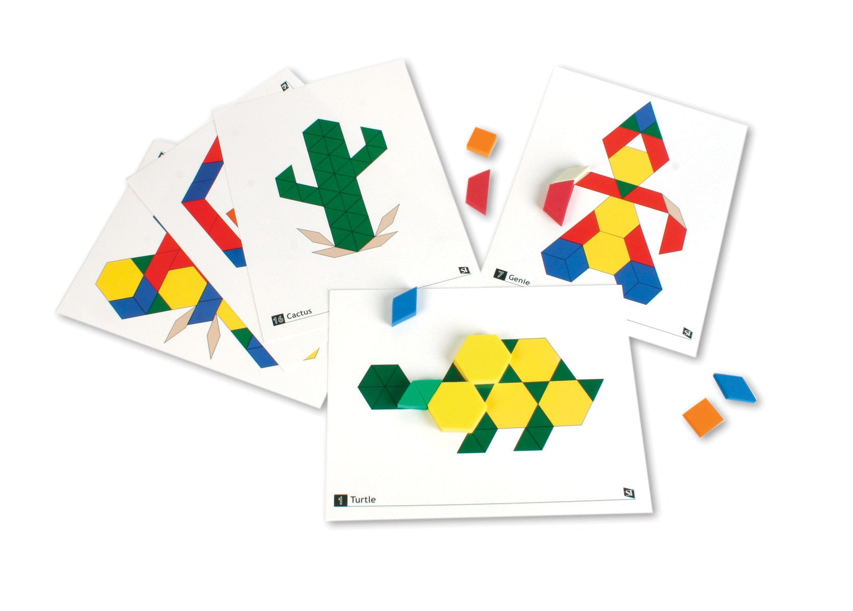 Pattern Block Activity Cards (20/pk) – Sonsuh Educational Supplies Inc.