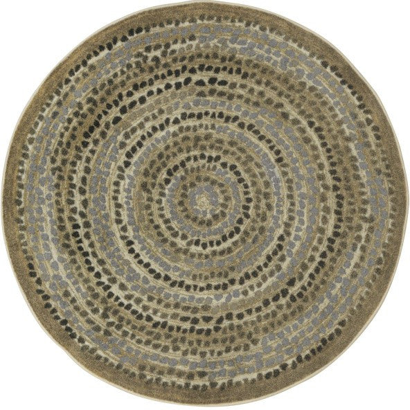 Peaceful Pebbles 5'4" Round Stone Carpet