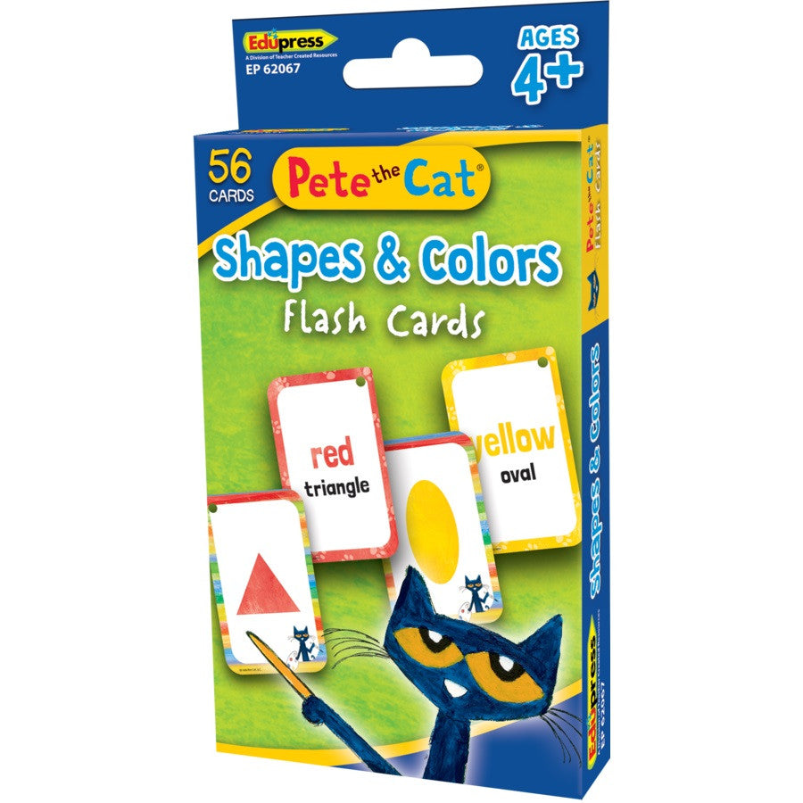 Pete The Cat Shapes & Colors Flash Card