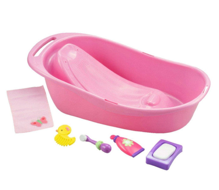 Pink Baby Doll Bath Set (7 Pieces)