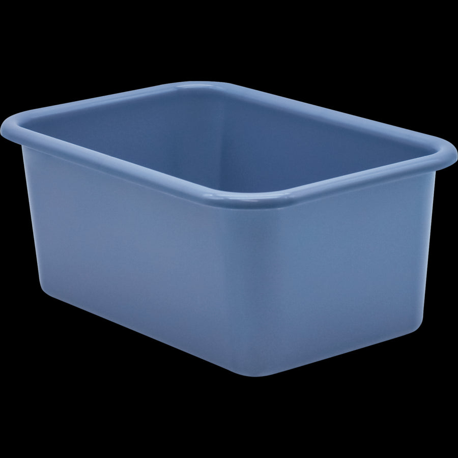 Plastic Storage Bins: Slate Blue