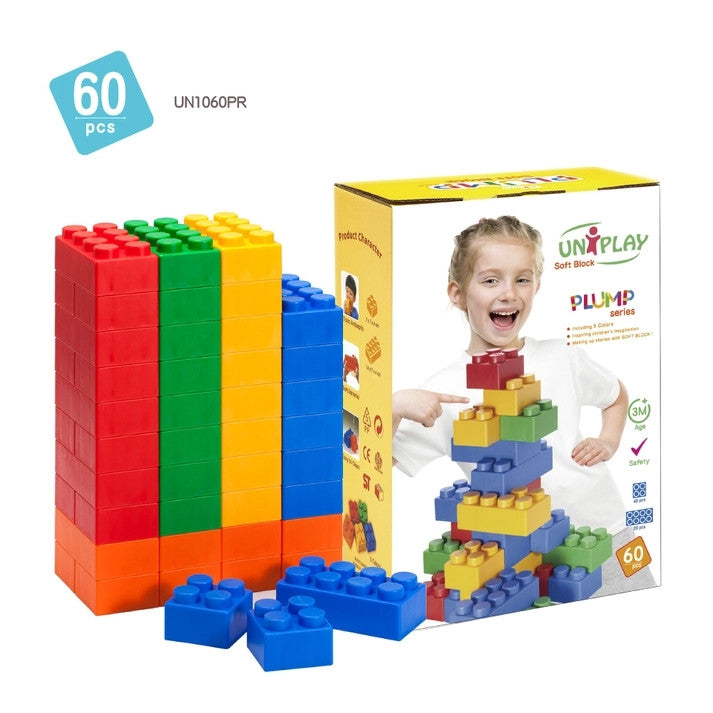 Plump Jumbo Soft Building Blocks (60 Pieces)