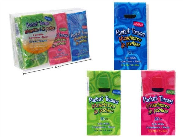 Pocket Tissue Set of 6