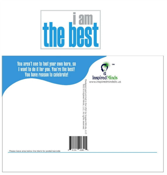 Positivity Booster Inspiring Postcard