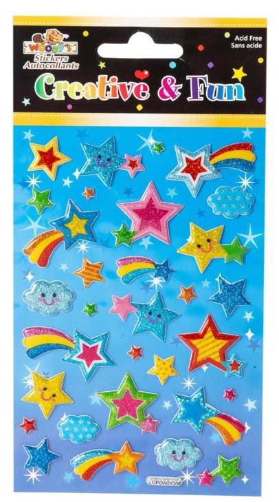 Puffy Stickers- Stars