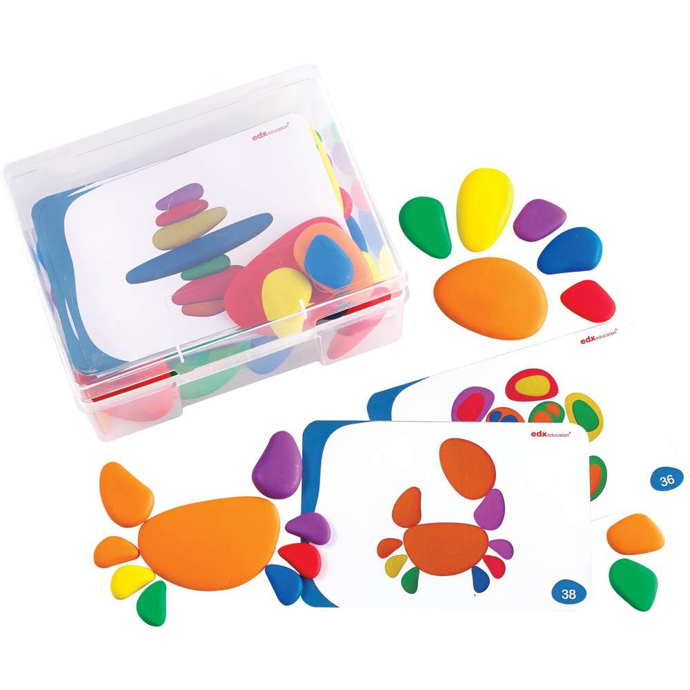 Rainbow Pebbles Set Of 36 & 20, 2 Sided