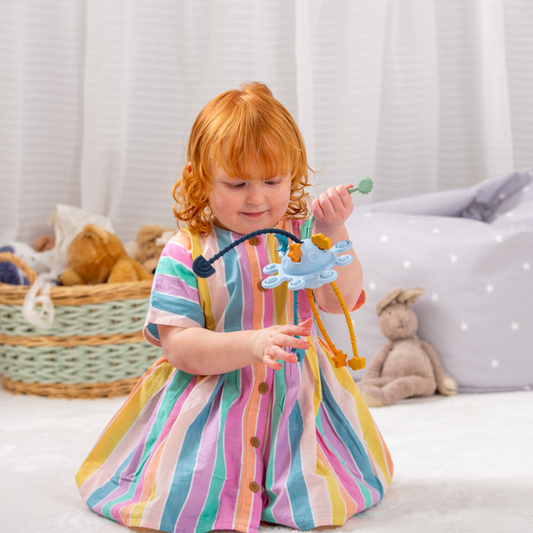 Silisoft Zip Pull Toy - Neutral