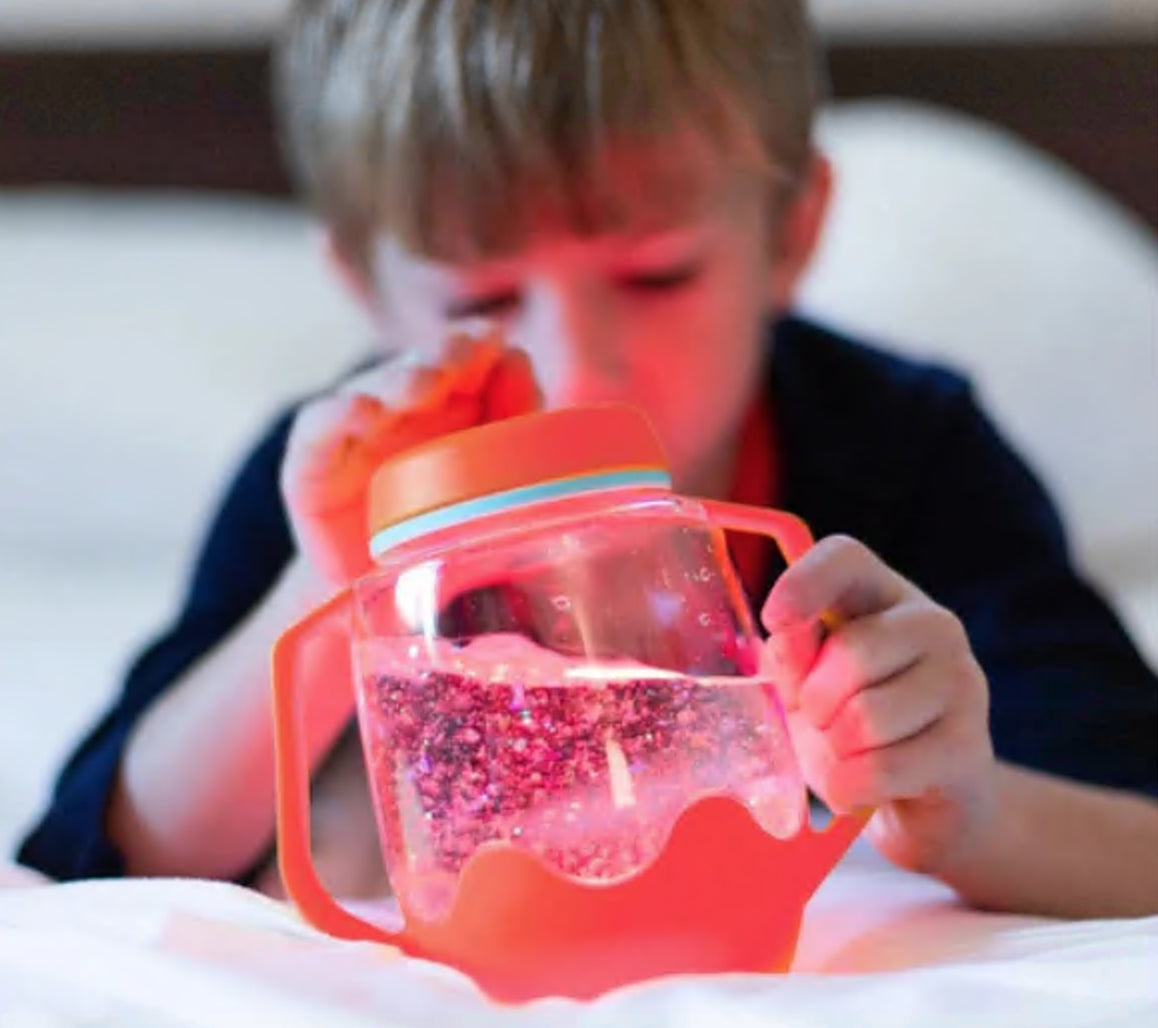 Sensory Play Jar - Coral