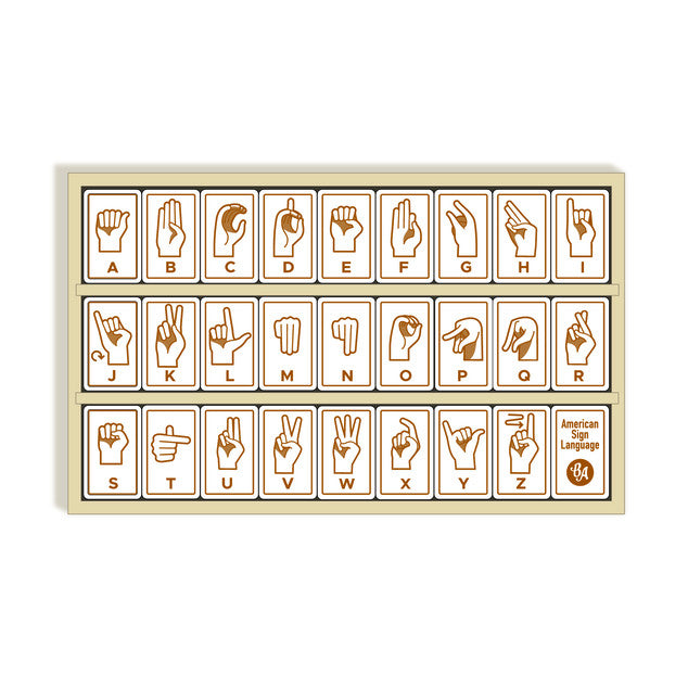 Sign Language Alphabet Tiles