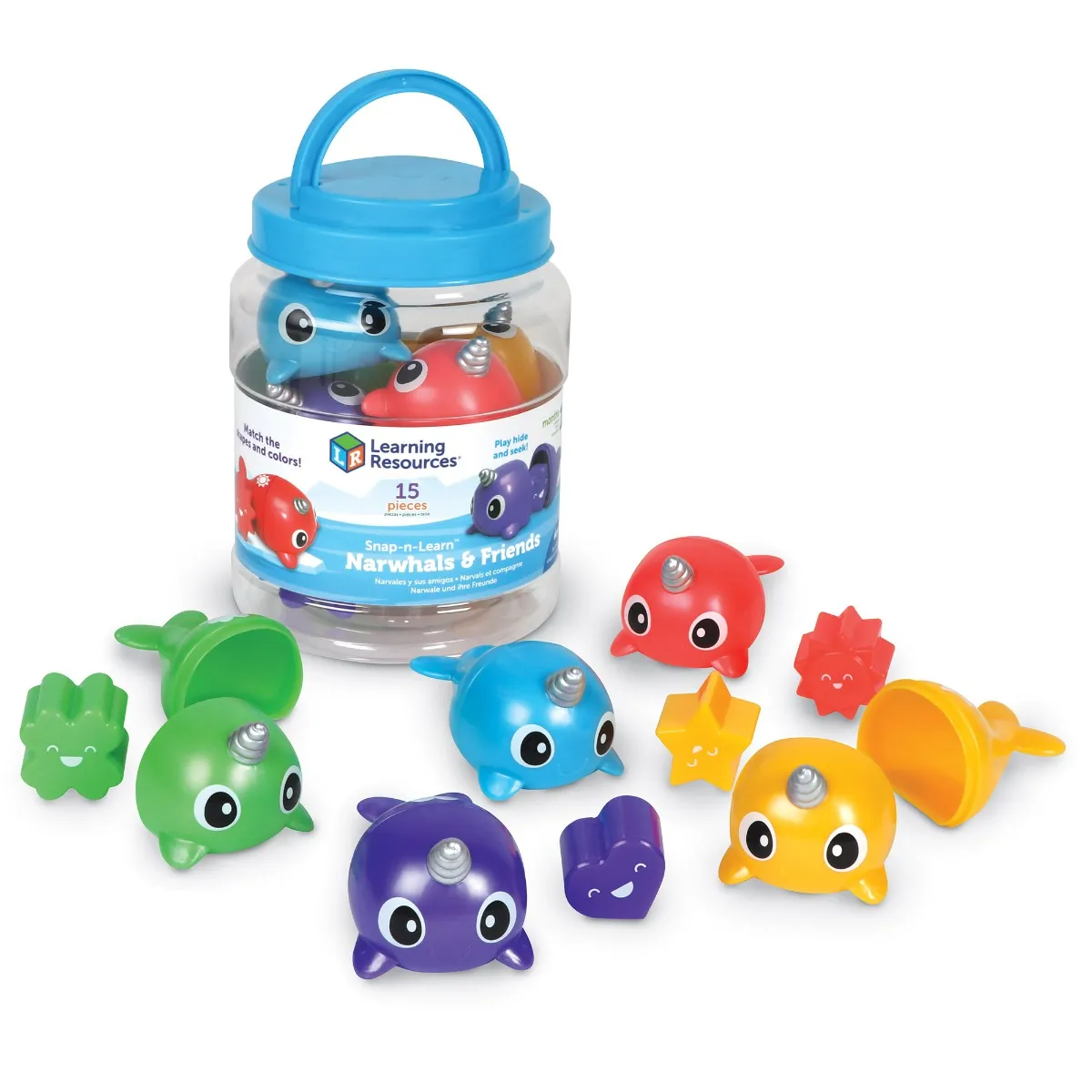 Snap-N-Learn Narwhals & Friends - 15 Pieces