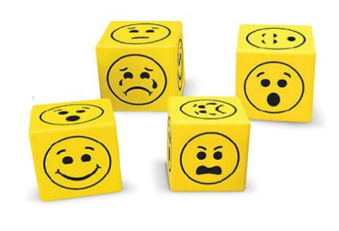 Soft Foam Emoji Dice- Single
