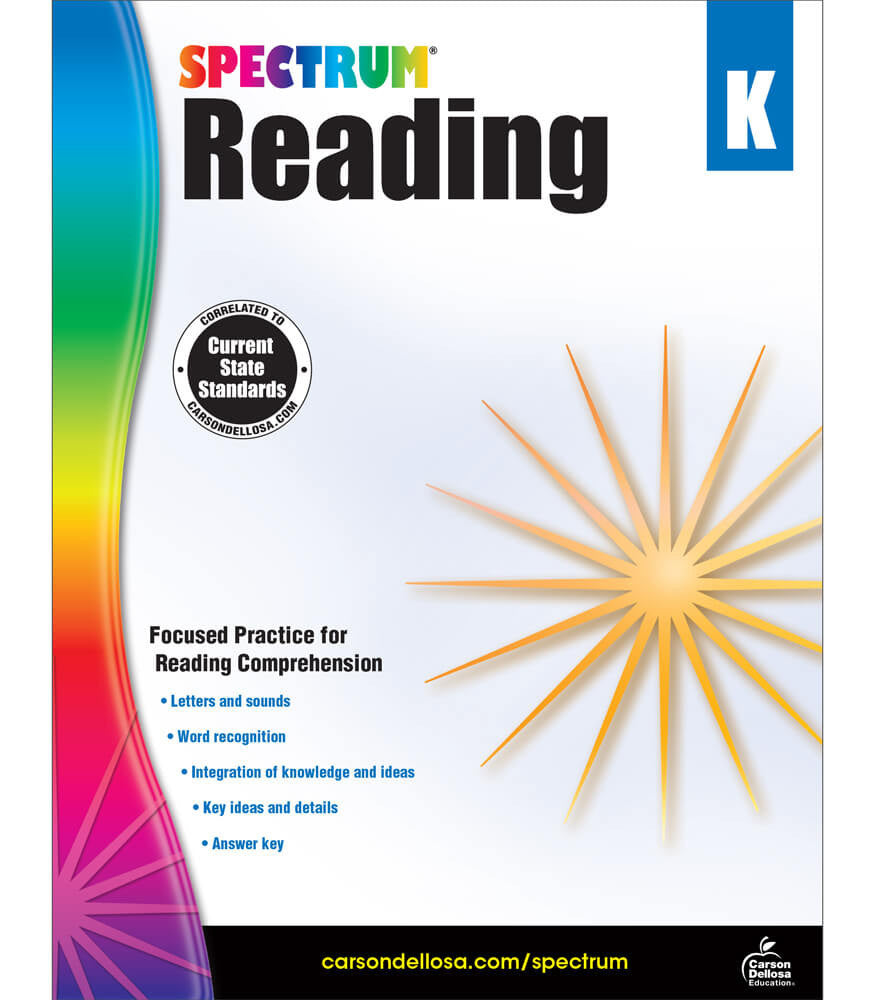 Spectrum Reading Workbook Grade K