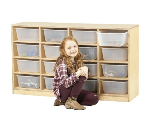 Storage Unit with Clear Totes