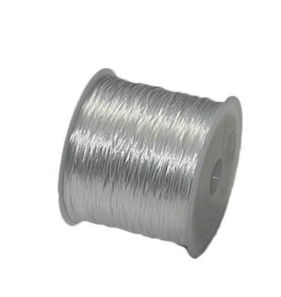 Stretch Bead Cord 1mm x 100m - Clear