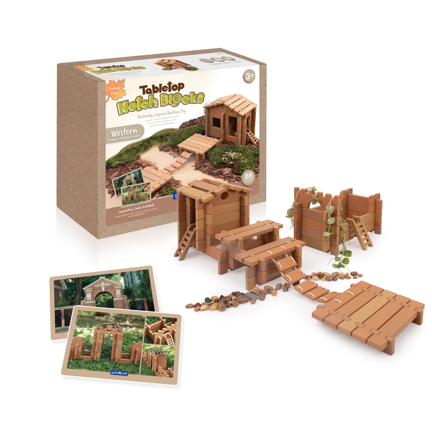 Tabletop Notch Blocks- Western (85 pcs)