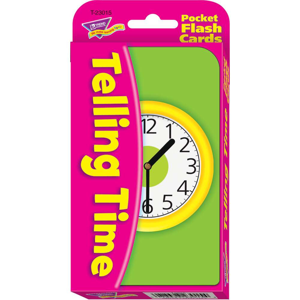 Telling Time Pocket Flash Cards