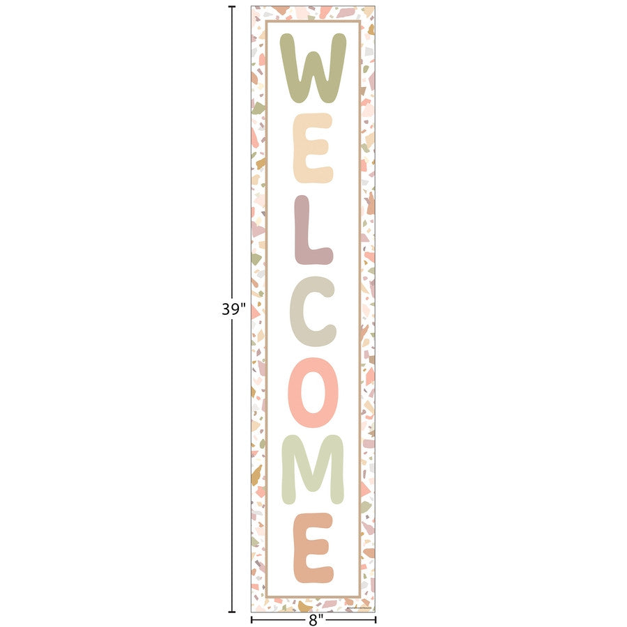 Terrazzo Tones Welcome Banner