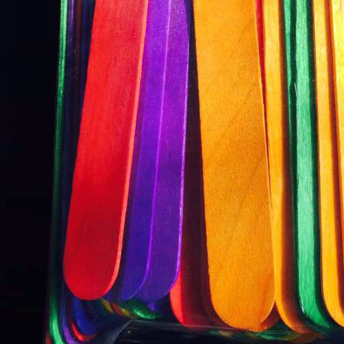 Tongue Depressors- Assorted Colours (100 pack)