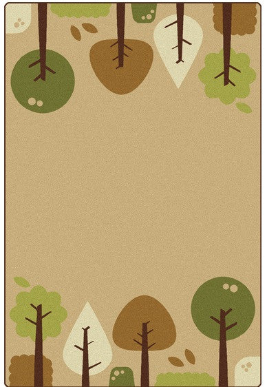 Tranquil Trees Tan - Rectangle