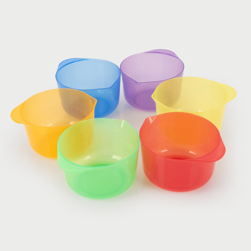 Translucent Colour Pouring Bowls (Set of 6)