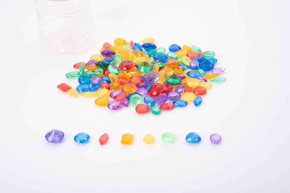 Translucent Colours Pieces - Jewels (8 colours. 144 pcs)