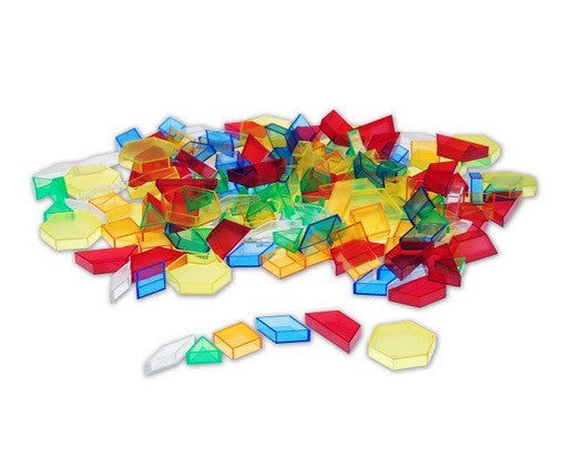 Translucent Hollow Pattern Blocks (180Pc)
