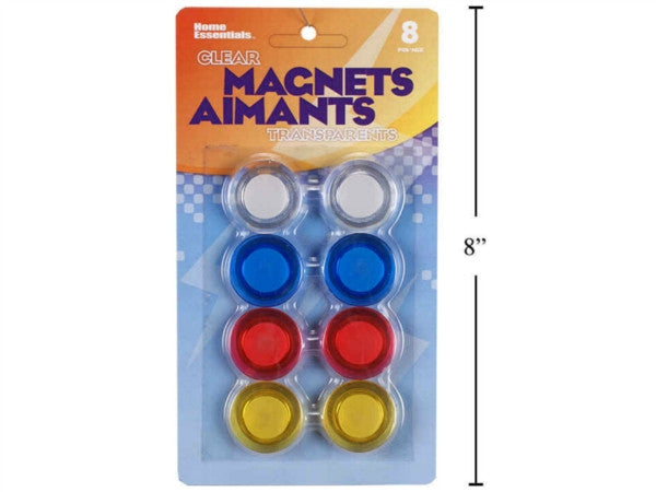 Translucent Magnets - Assorted Colours (8/pk)