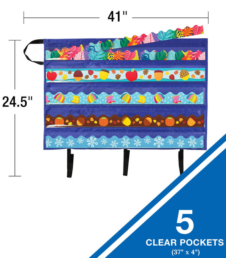 Trimmer Border Storage Pocket Chart