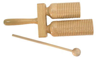 Two-Toned Wood Agogo