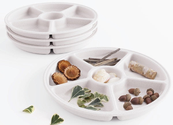 White Sorting Trays - Set of 4