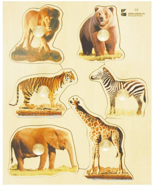 Wild Animal Knob Puzzle