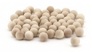 Wood Balls 72/Ct 0.75"