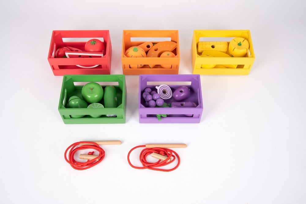 Wooden Sorting Fruit & Vegetable Crates