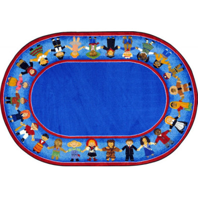 Children of Many Cultures - Primary Colour - Oval