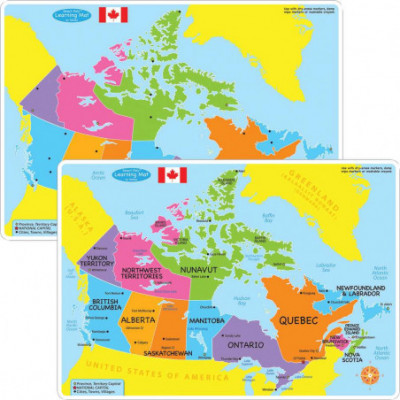 Learning Mat Canada Map