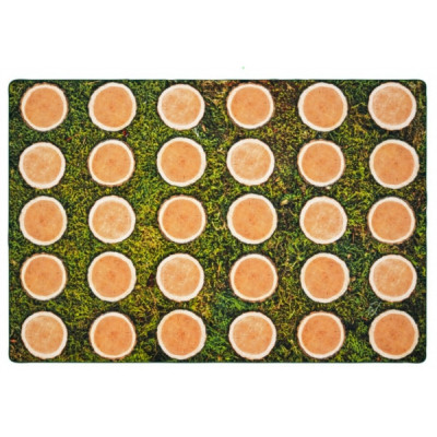 Tree Rounds Seating Rug