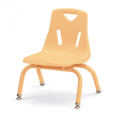 Berries® Stacking Chair with Powder-Coated Legs - Camel