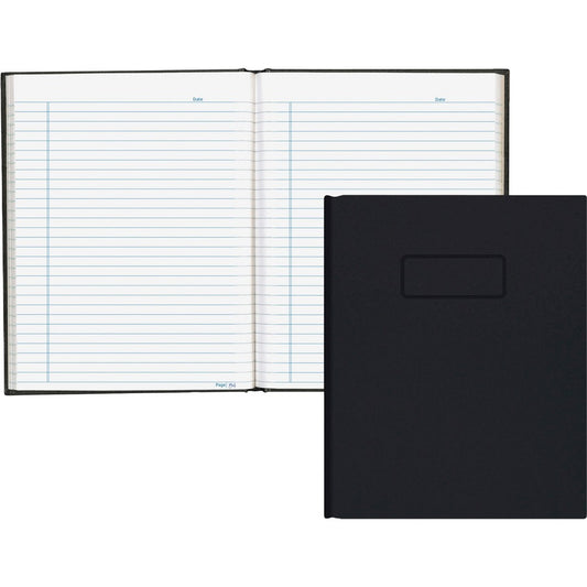 Hardbound Ruled Notebook - Black - 9.25" x 7.25" - 192 pages