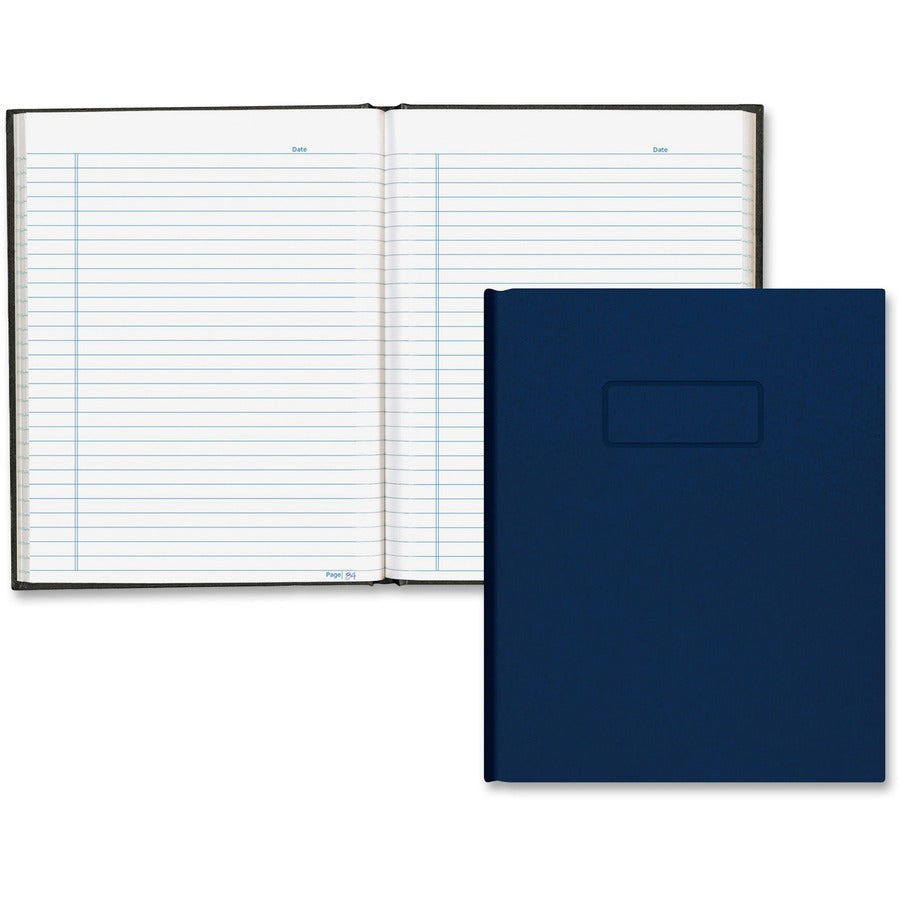 Hardbound Ruled Composition Book - Blue - 9.25" x 7.25" - 192 pages