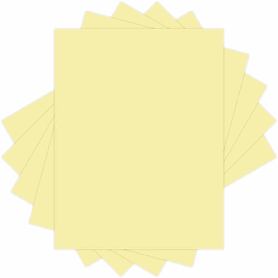 Vellum Bristol Cover Paper - 8.5" x 11" - Canary Yellow - 250 Sheets