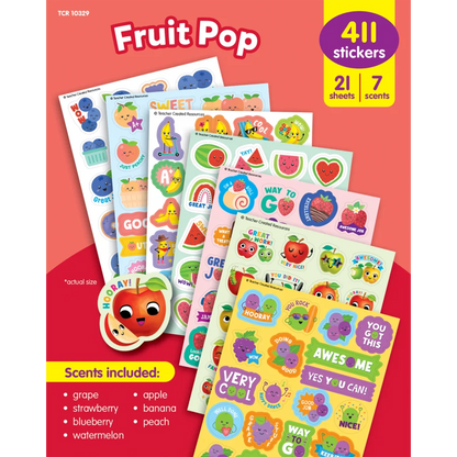 Lot de divers autocollants parfumés Fruit Pop