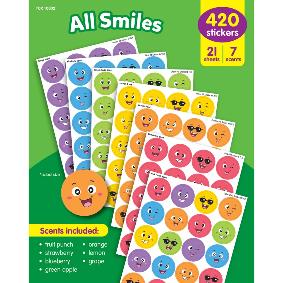 All Smiles Smelly Stickers Variety Pack