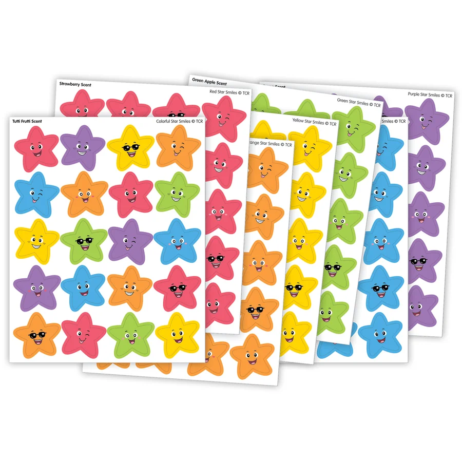Colorful Star Smiles Smelly Stickers Variety Pack